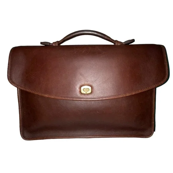 Vintage Coach Lexington Briefcase 5265 Glove-tanned Leather Messenger Laptop Bag - Picture 4 of 16